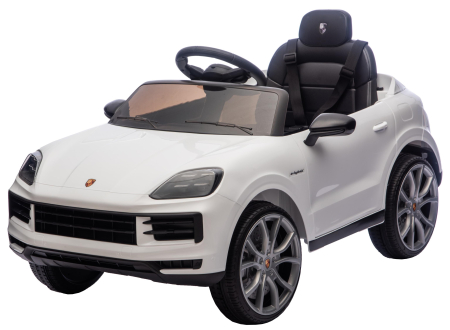 Masinuta electrica Premier Porsche Cayenne E-Hybrid Coupe, 12V, scaun piele ecologica, alb [19]