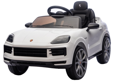 Masinuta electrica Premier Porsche Cayenne E-Hybrid Coupe, 12V, scaun piele ecologica, alb [5]