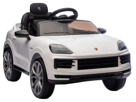 Masinuta electrica Premier Porsche Cayenne E-Hybrid Coupe, 12V, scaun piele ecologica, alb [14]