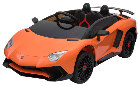 Masinuta electrica Premier Lamborghini Aventador ST, 12V, portocaliu [12]