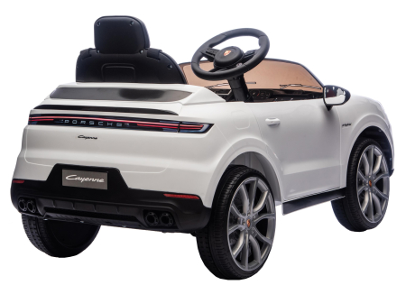 Masinuta electrica Premier Porsche Cayenne E-Hybrid Coupe, 12V, scaun piele ecologica, alb [11]