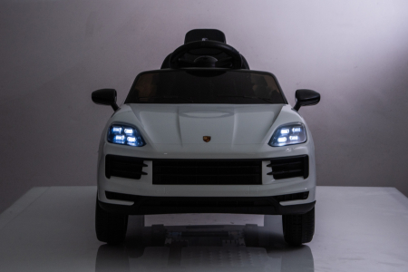 Masinuta electrica Premier Porsche Cayenne E-Hybrid Coupe, 12V, scaun piele ecologica, alb [2]