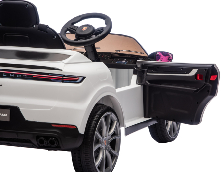 Masinuta electrica Premier Porsche Cayenne E-Hybrid Coupe, 12V, scaun piele ecologica, alb [18]