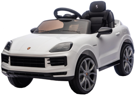Masinuta electrica Premier Porsche Cayenne E-Hybrid Coupe, 12V, scaun piele ecologica, alb [7]