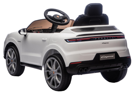Masinuta electrica Premier Porsche Cayenne E-Hybrid Coupe, 12V, scaun piele ecologica, alb [9]