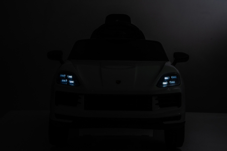 Masinuta electrica Premier Porsche Cayenne E-Hybrid Coupe, 12V, scaun piele ecologica, alb [3]