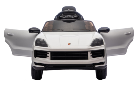 Masinuta electrica Premier Porsche Cayenne E-Hybrid Coupe, 12V, scaun piele ecologica, alb [15]