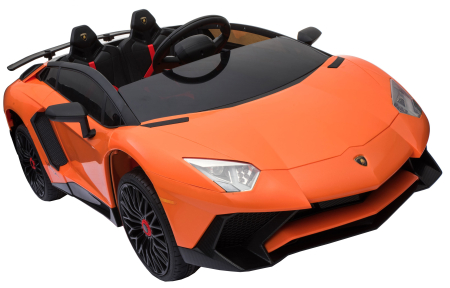 Masinuta electrica Premier Lamborghini Aventador ST, 12V, portocaliu [11]