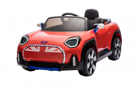 Masinuta electrica Premier Mini Concept Aceman, 12V, roti cauciuc EVA, scaun piele ecologica, rosu [4]