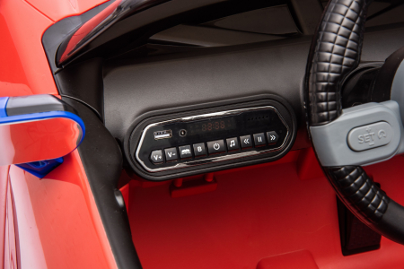 Masinuta electrica Premier Mini Concept Aceman, 12V, roti cauciuc EVA, scaun piele ecologica, rosu [30]