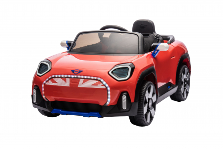 Masinuta electrica Premier Mini Concept Aceman, 12V, roti cauciuc EVA, scaun piele ecologica, rosu [3]