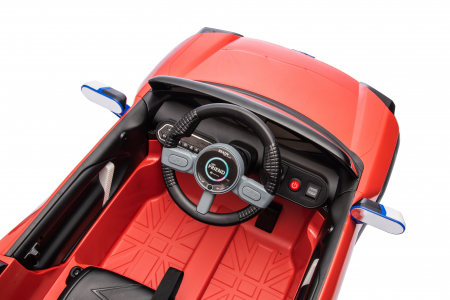 Masinuta electrica Premier Mini Concept Aceman, 12V, roti cauciuc EVA, scaun piele ecologica, rosu [32]