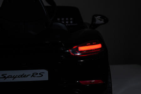 Masinuta electrica Premier Porsche Spyder 718 RS , 12V, roti cauciuc EVA, scaun piele ecologica, negru [29]