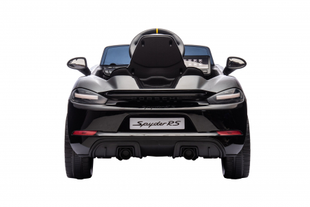 Masinuta electrica Premier Porsche Spyder 718 RS , 12V, roti cauciuc EVA, scaun piele ecologica, negru [7]