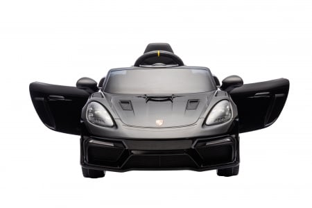 Masinuta electrica Premier Porsche Spyder 718 RS , 12V, roti cauciuc EVA, scaun piele ecologica, negru [10]