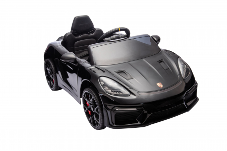 Masinuta electrica Premier Porsche Spyder 718 RS , 12V, roti cauciuc EVA, scaun piele ecologica, negru [15]