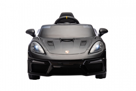 Masinuta electrica Premier Porsche Spyder 718 RS , 12V, roti cauciuc EVA, scaun piele ecologica, negru [22]