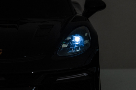 Masinuta electrica Premier Porsche Spyder 718 RS , 12V, roti cauciuc EVA, scaun piele ecologica, negru [32]