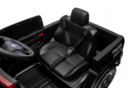 Masinuta electrica Premier RAM 1500 RHO Politie, 12V, roti cauciuc EVA, scaun piele ecologica, negru [16]