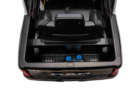 Masinuta electrica Premier RAM 1500 RHO Politie, 12V, roti cauciuc EVA, scaun piele ecologica, negru [20]