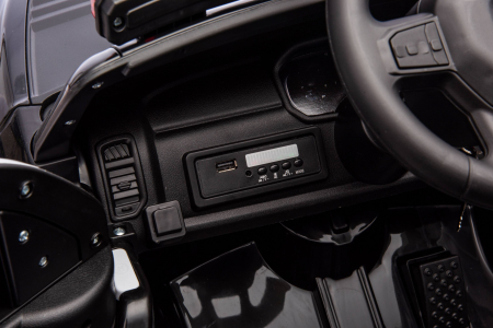 Masinuta electrica Premier RAM 1500 RHO Politie, 12V, roti cauciuc EVA, scaun piele ecologica, negru [24]