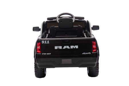 Masinuta electrica Premier RAM 1500 RHO Politie, 12V, roti cauciuc EVA, scaun piele ecologica, negru [13]