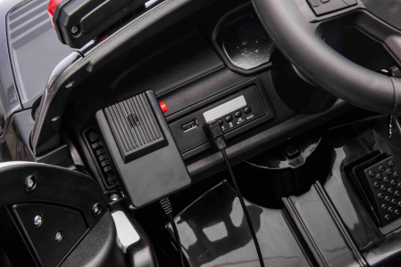 Masinuta electrica Premier RAM 1500 RHO Politie, 12V, roti cauciuc EVA, scaun piele ecologica, negru [22]