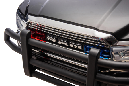 Masinuta electrica Premier RAM 3500 Politie, 12V, 2 copii, roti cauciuc EVA, scaun piele ecologica, negru [16]