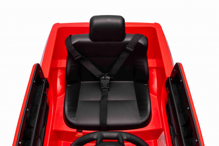 Masinuta electrica Premier RAM 1500 RHO Pompieri, 12V, roti cauciuc EVA, scaun piele ecologica, rosu [8]