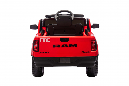 Masinuta electrica Premier RAM 1500 RHO Pompieri, 12V, roti cauciuc EVA, scaun piele ecologica, rosu [16]