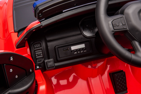 Masinuta electrica Premier RAM 1500 RHO Pompieri, 12V, roti cauciuc EVA, scaun piele ecologica, rosu [26]