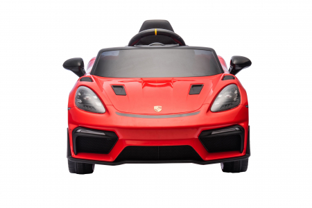 Masinuta electrica Premier Porsche Spyder 718 RS , 12V, roti cauciuc EVA, scaun piele ecologica, rosu [2]