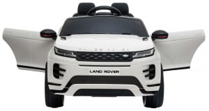 Masinuta electrica Premier Range Rover Evoque, 12V, roti cauciuc EVA, scaun piele ecologica, alb [9]