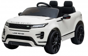 Masinute electrice - Masinuta electrica Premier Range Rover Evoque, 12V, roti cauciuc EVA, scaun piele ecologica, alb