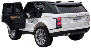 Masinuta electrica Premier Range Rover Vogue HSE, 12V, 2 locuri, roti cauciuc EVA, scaun piele ecologica, alb [12]
