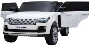 Masinuta electrica Premier Range Rover Vogue HSE, 12V, 2 locuri, roti cauciuc EVA, scaun piele ecologica, alb [10]