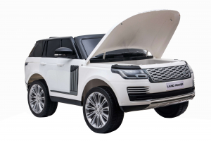 Masinuta electrica Premier Range Rover Vogue HSE, 12V, 2 locuri, roti cauciuc EVA, scaun piele ecologica, alb [27]