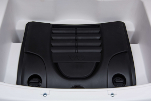 Masinuta electrica Premier Range Rover Vogue HSE, 12V, 2 locuri, roti cauciuc EVA, scaun piele ecologica, alb [28]