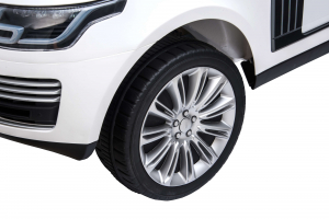 Masinuta electrica Premier Range Rover Vogue HSE, 12V, 2 locuri, roti cauciuc EVA, scaun piele ecologica, alb [23]