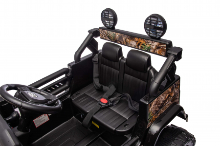 Masinuta electrica Premier Toyota FJ Cruiser, 12V, roti cauciuc EVA, scaun piele ecologica, negru (Forest) [17]