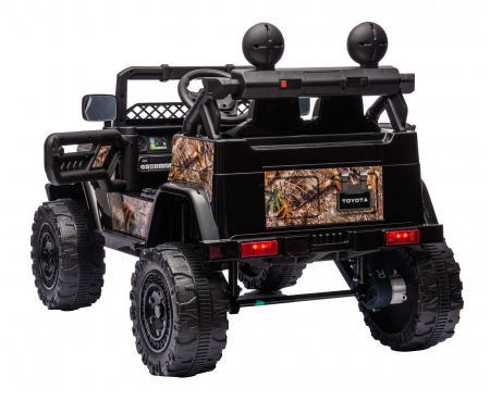 Masinuta electrica Premier Toyota FJ Cruiser, 12V, roti cauciuc EVA, scaun piele ecologica, negru (Forest) [10]