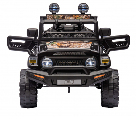 Masinuta electrica Premier Toyota FJ Cruiser, 12V, roti cauciuc EVA, scaun piele ecologica, negru (Forest) [8]