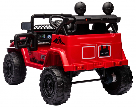 Masinuta electrica Premier Toyota FJ Cruiser, 12V, roti cauciuc EVA, scaun piele ecologica, rosu [11]