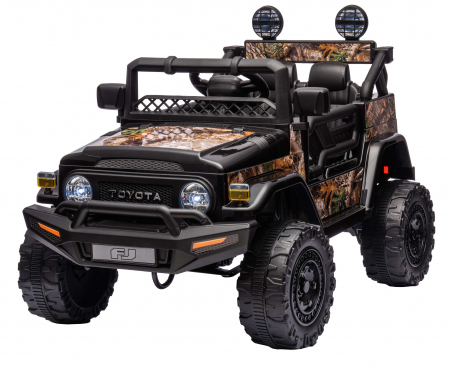 Masinuta electrica Premier Toyota FJ Cruiser, 12V, roti cauciuc EVA, scaun piele ecologica, negru (Forest) [3]