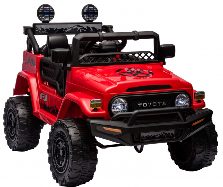 Masinuta electrica Premier Toyota FJ Cruiser, 12V, roti cauciuc EVA, scaun piele ecologica, rosu [8]