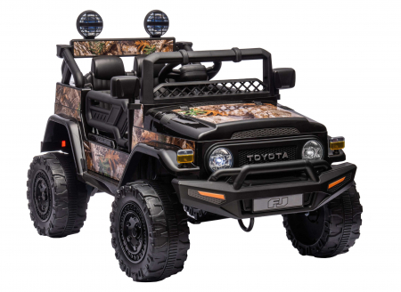 Masinuta electrica Premier Toyota FJ Cruiser, 12V, roti cauciuc EVA, scaun piele ecologica, negru (Forest) [7]
