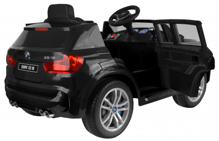 Masinuta electrica SUV Premier BMW X5M, 12V, roti cauciuc EVA, scaun piele ecologica, negru [11]