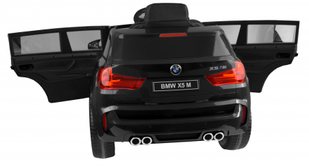 Masinuta electrica SUV Premier BMW X5M, 12V, roti cauciuc EVA, scaun piele ecologica, negru [12]