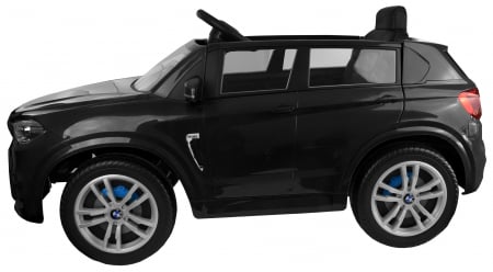 Masinuta electrica SUV Premier BMW X5M, 12V, roti cauciuc EVA, scaun piele ecologica, negru [5]