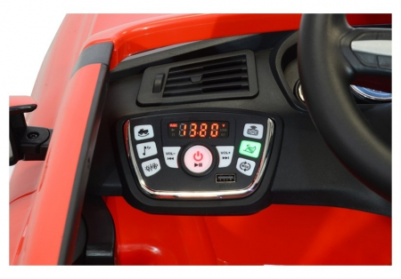 Masinuta electrica Premier BMW X5M Fire Rescue, 12V, roti cauciuc EVA, scaun piele ecologica, rosu [9]